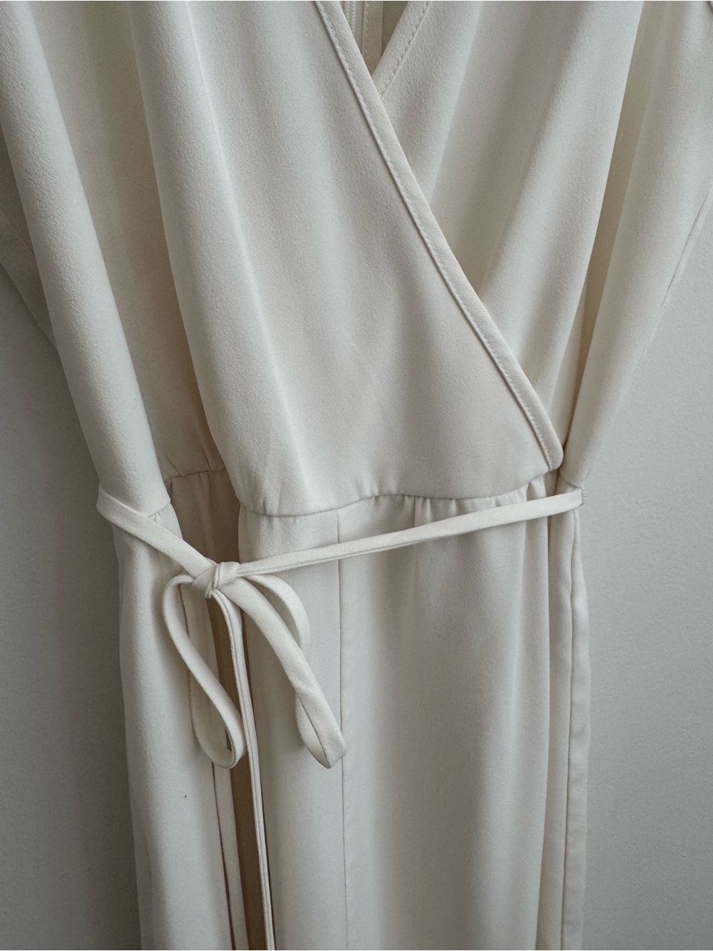 Madewell Tie-Waist Wide-Leg Jumpsuit White Size 2 - Picture 4 of 6